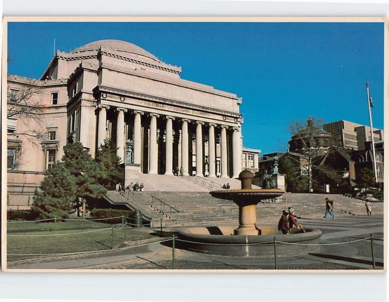 Postcard Columbia University with the Low Memorial Library, New York City, N. Y.