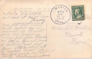 RPPC, 1911, Real Photo, Small Pox Msg, Ponca City, Wakita Okla, OK,Old Post Card