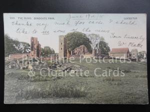 c1905 Leicestershire: The Ruins Bradgate Park