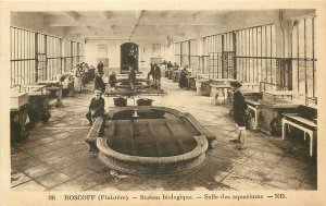 1930s Postcard; Roscoff Finistère Brittany France, Station Biologique Aquariums