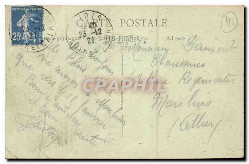 Old Postcard Blois L & # monumental 39escalier