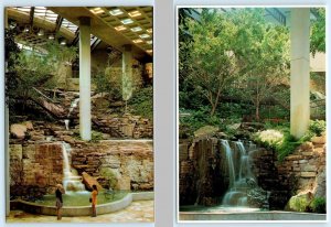 2 Postcards KANSAS CITY, MO ~ Crown Center WESTIN HOTEL Hillside Garden 4x6