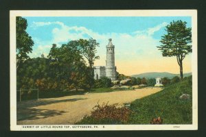 Summit Of Little Round Top Gettysburg PA. Pennsylvania Postcard