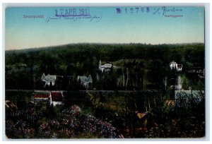 Hartiggasse Bad Sauerbrunn Austria Postcard Svanyukut 1911 Posted Antique