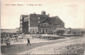 Netherlands Hotel Nassau Bergen Te Bergen Aan Zee Vintage Postcard 09.37