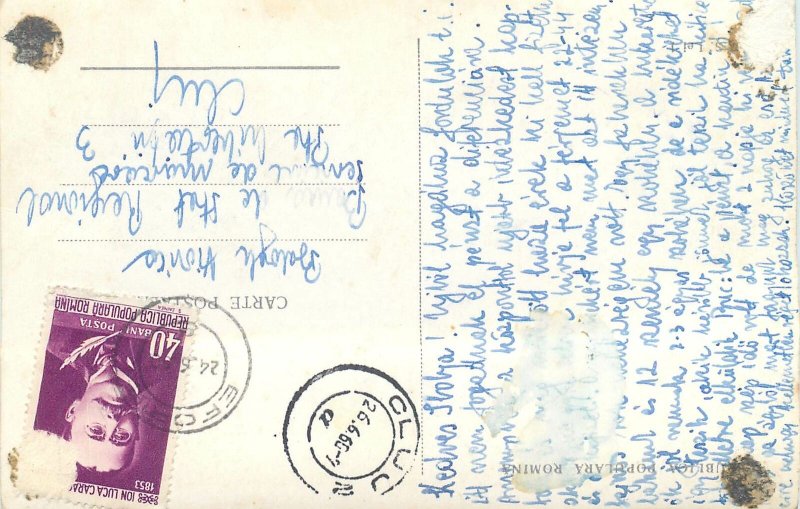 Europe Romania postcard vedere alb negru Eforie