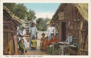 Mexico Typical Mexican Home and Family Curteich