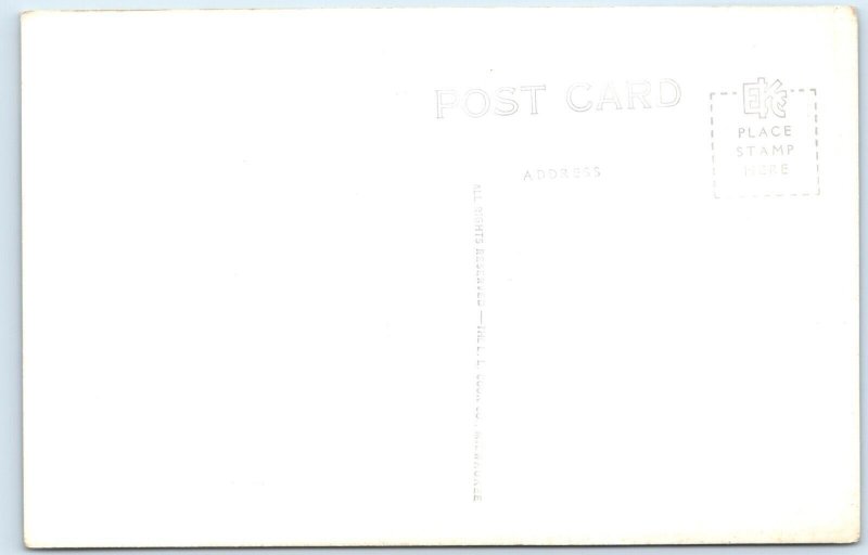 c1930s Wheaton, IL RPPC Post Office Real Photo USPS Old World Brick Postcard A97