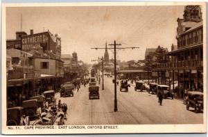 Cape Province, East London, Oxford St South Africa Vintage Postcard H18