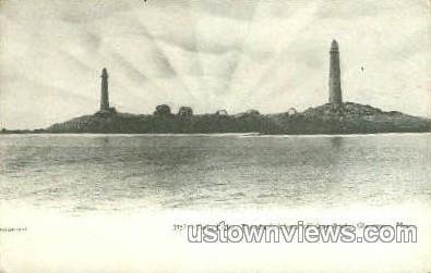 Twin Lights, Thatcher's Island - Gloucester, Massachusetts MA