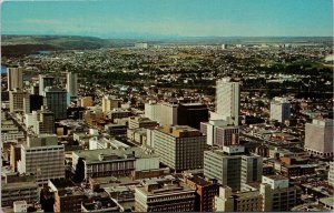 Calgary Alberta Skyline New Husky Tower Downtown Unused Vintage Postcard H48