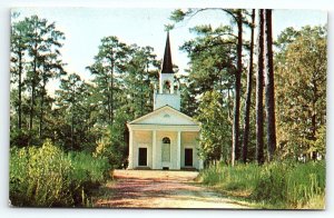 1950s THOMASVILLE GA PINE GROVE CHURCH TALLAHASSEE RD UNPOSTED POSTCARD P3801