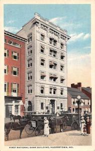 Hagerstown Maryland First National Bank Antique Postcard J80156