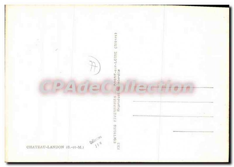 Modern Postcard Chateau Landon (S & M)