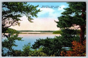 Gull Lake Near Brainerd, Minnesota, Vintage Linen E.C. Kropp Postcard #1