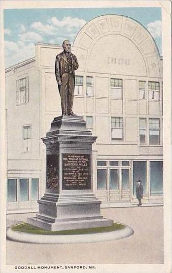 Maine Sanford Gooddall Monument 1918