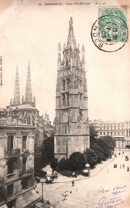 VINTAGE POSTCARD TOUR PAY BERLAND AT BORDEAUX FRANCE MAILED 1903 UNDIVIDED BACK