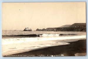 Lark Jenner California CA Postcard RPPC Photo Russian River Meets The Ocean