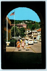 CHARLOTTE AMALIE, St. Thomas Virgin Islands ~ POST OFFICE SQUARE  4x6 Postcard