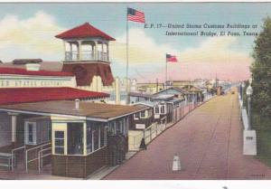 Texas El Paso United States Customs Building At International Bridge 1944 Cur...