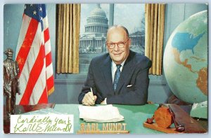 South Dakota SD Postcard Karl Mundt Senator Political Advertising 1966 Vintage