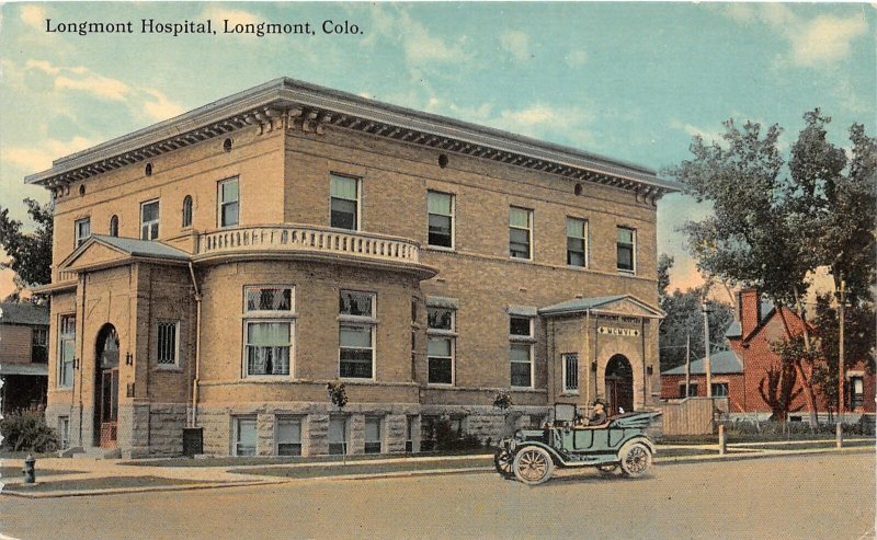 F73/ Longmont Colorado Postcard c1910 Longmont Hospital