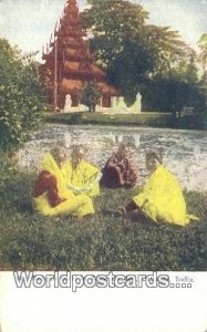 Bengali Girls in Eden Garden Calcutta, India Unused 