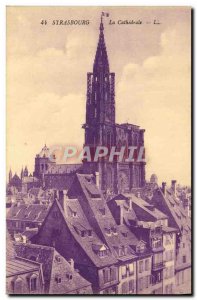 Old Postcard Strasbourg La Cathedrale