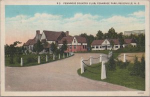 Postcard Pennrose Country Club Pennrose Park Reidsville NC 1937