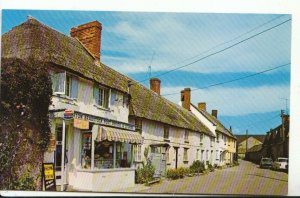 Dorset Postcard - Thatched Post Office and Store - Burton Bradstock - Ref 17946A