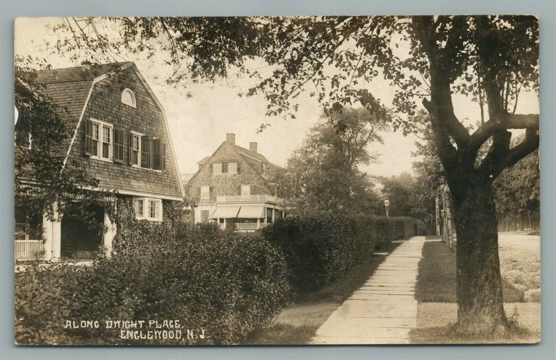 ENGLEWOOD NJ DWIGHT PLACE ANTIQUE REAL PHOTO POSTCARD RPPC