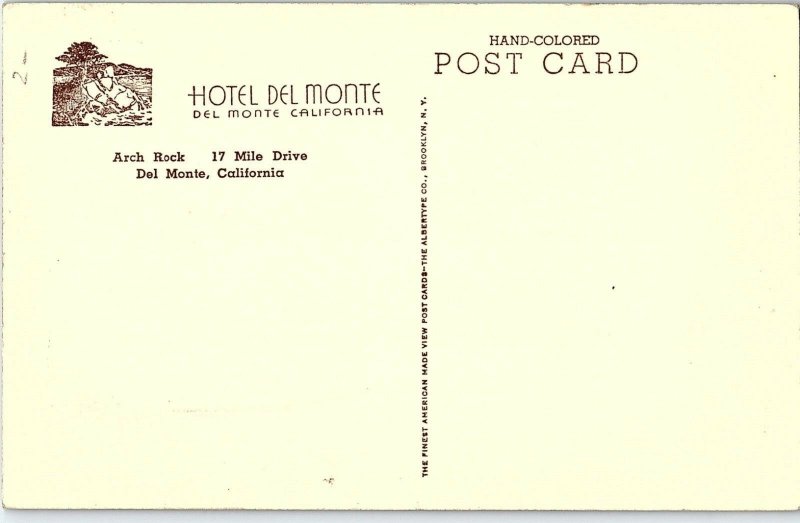 C.1910 Hotel Del Monte, California Hand Tinted Postcard P122