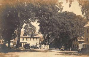 Blue Hill ME Post Office Square Old Cars Real Photo Postcard