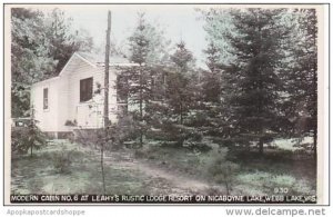 Wisconsin Webb Lake Cabin No 6 Leahy's Resort 1960 Real Photo RPPC