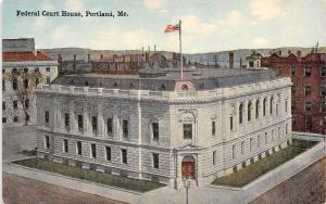 PORTLAND, ME Maine        FEDERAL COURT HOUSE     c1910's Postcard