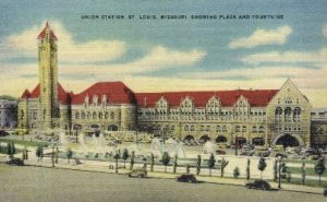 Union Station, St Louis, Missouri, MO, USA Railroad Train Depot Unused 