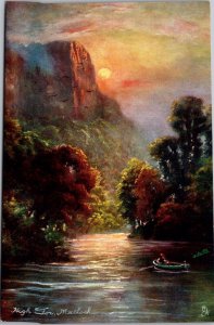 High Tor, Matlock, Picturesque Derbyshire Tucks 7122 Vintage Postcard A79