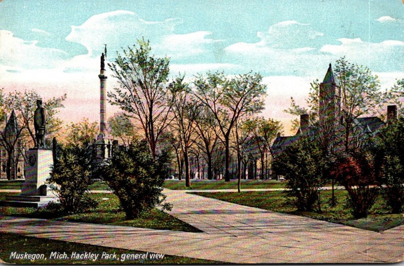 Michigan Muskegon Hackley Park General View