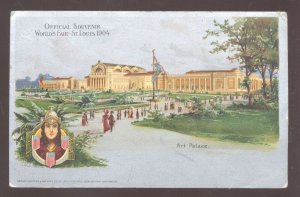 1904 ST. LOUIS WORLD'S FAIR ART PALACE OFFICIAL SOUVENIR VINTAGE POSTCARD