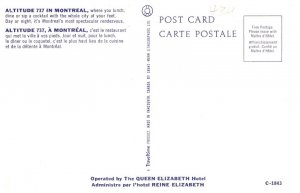 Canada  Montreal   Altitude 737  restaurant