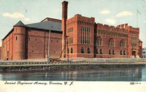 TRENTON, New Jersey NJ    SECOND REGIMENT ARMORY   1908 Vintage Postcard