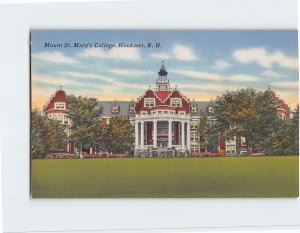 Postcard Mount St. Mary's College, Hooksett, New Hampshire