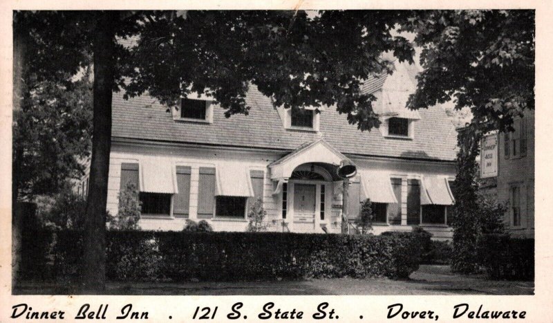Dinner Bell Inn  Dover Delaware  Postcard  1957