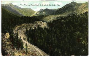 13877 Colorado Springs & Cripple Creek Railroad, View From Tunnel No. 8