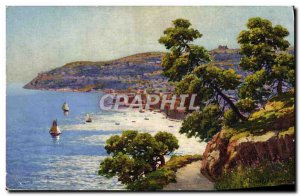 Old Postcard Villefranche Sur Mer La Rade