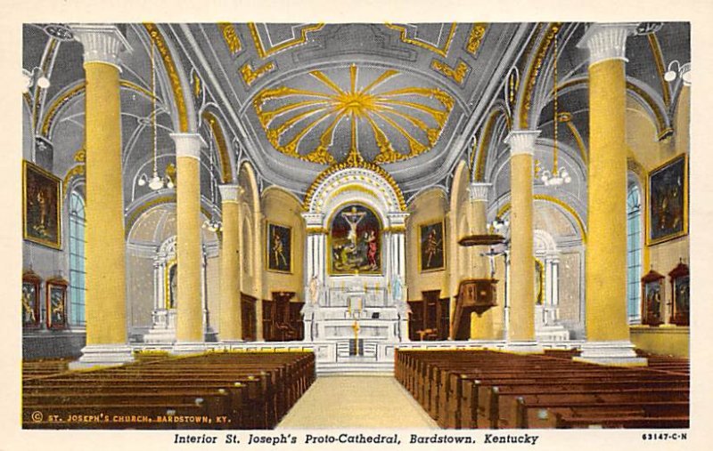 Interior St. Joseph's proto-??? Cathedral Bardstown Kentucky  