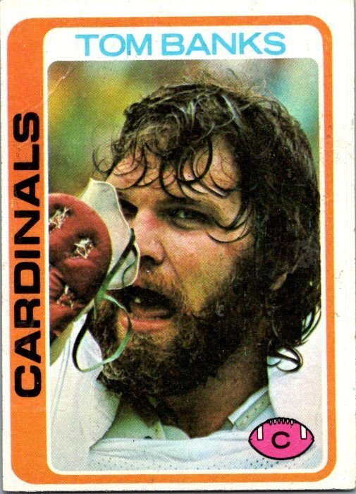 1978 Topps Football Card Tom Banks St Louis Cardinals sk7138