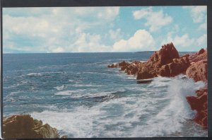 America Postcard - Surf and Rocks, Bald Head Cliffs, Ogunquit, Maine   RS11583