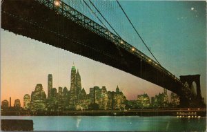 The Brooklyn Bridge NY Postcard PC513