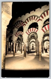 Postcard RPPC - Cordoba Spain Mosque Interior